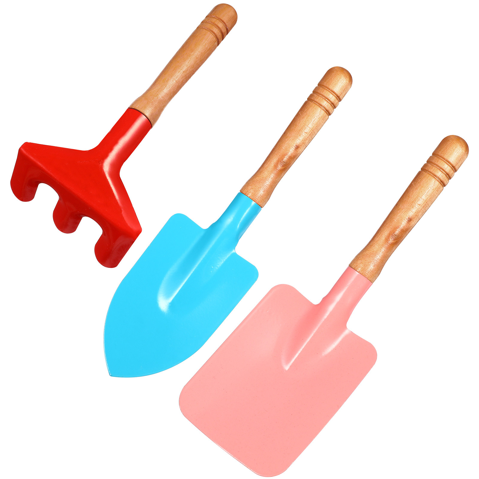 Gardening Tools Kids Set - 3Pcs Children Sand Beach Set Metal