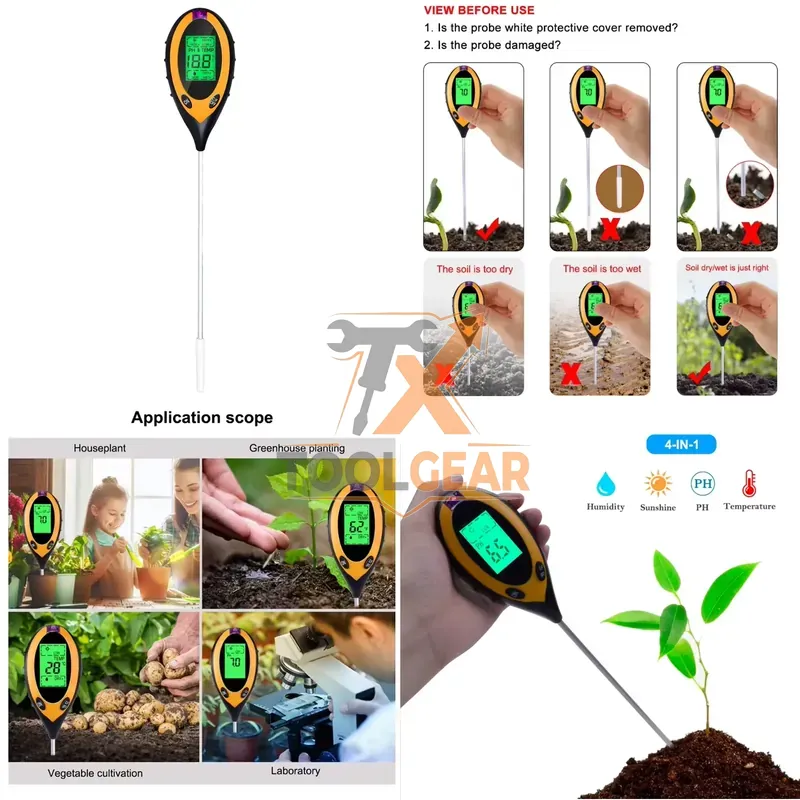 Soil Ph Meter - 2026hotsale* 4 in 1 Soil PH