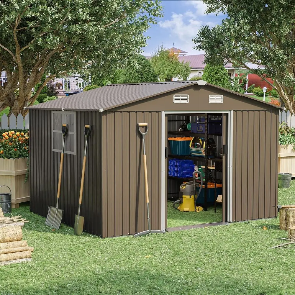 Gardening Tool - 10T x 8T Outdoor Metal Storage