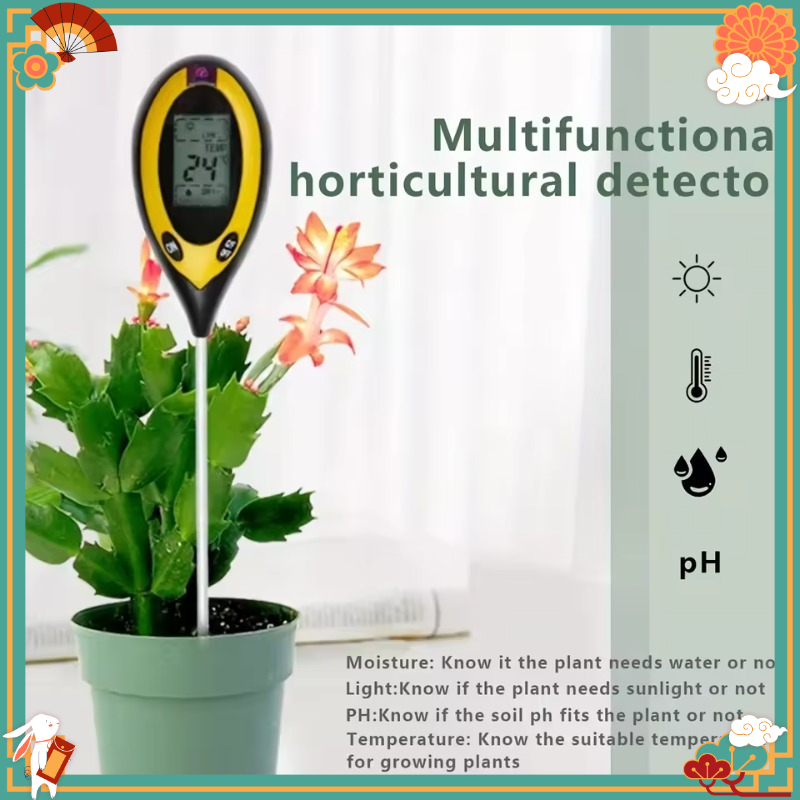 Multifunctional 4-in-1 Soil PH - Soil Ph Meter ulasan dan harga