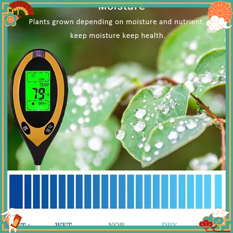 Multifunctional 4-in-1 Soil PH - Soil Ph Meter ulasan dan harga