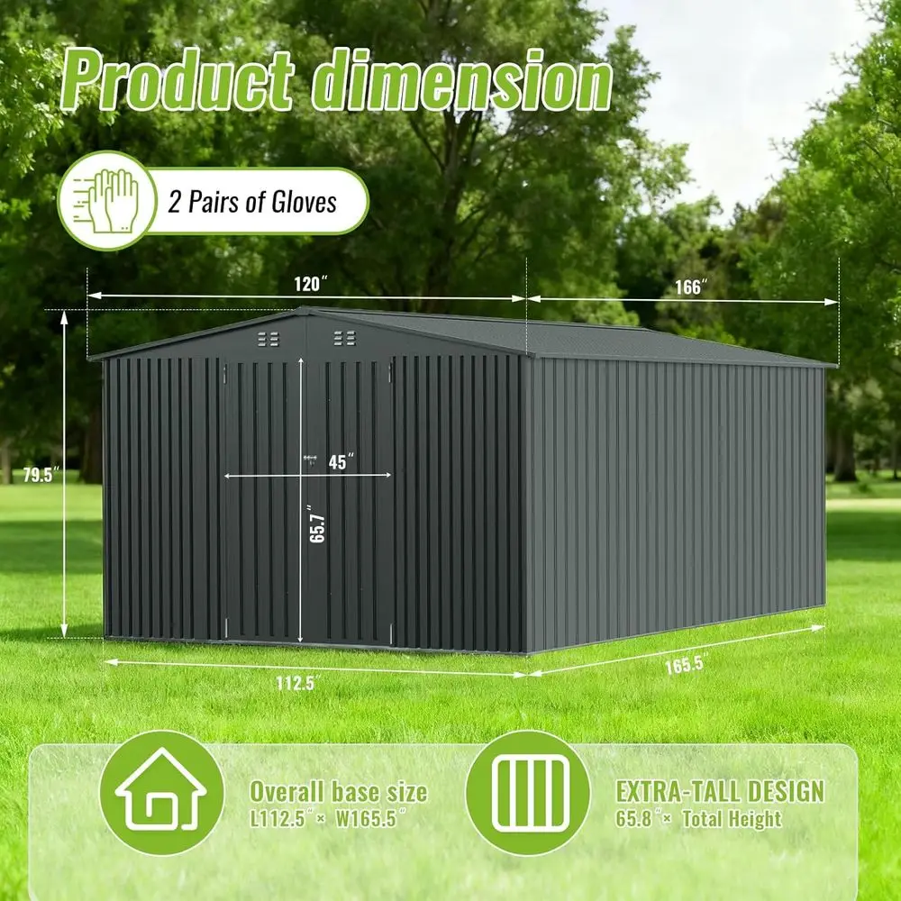 Durable Metal Outdoor Storage  - Gardening Tool ulasan dan harga