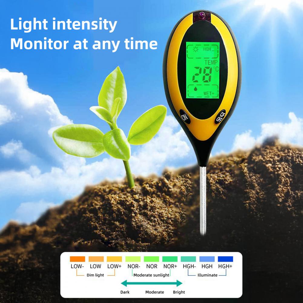 Plant Growth Monitor 4-in-1 So - Soil Ph Meter ulasan dan harga