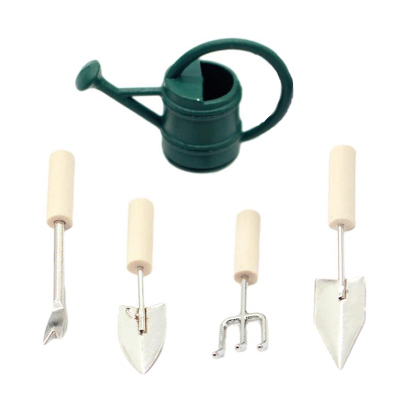 1:12 Dollhouse Miniature Garde - Gardening Tools Watering Can ulasan dan harga