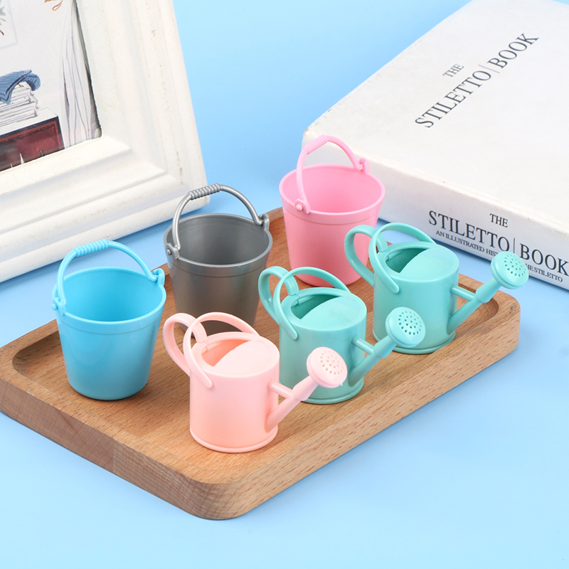 【CPI】1Set Dollhouse Miniature  - Gardening Tools Watering Can ulasan dan harga