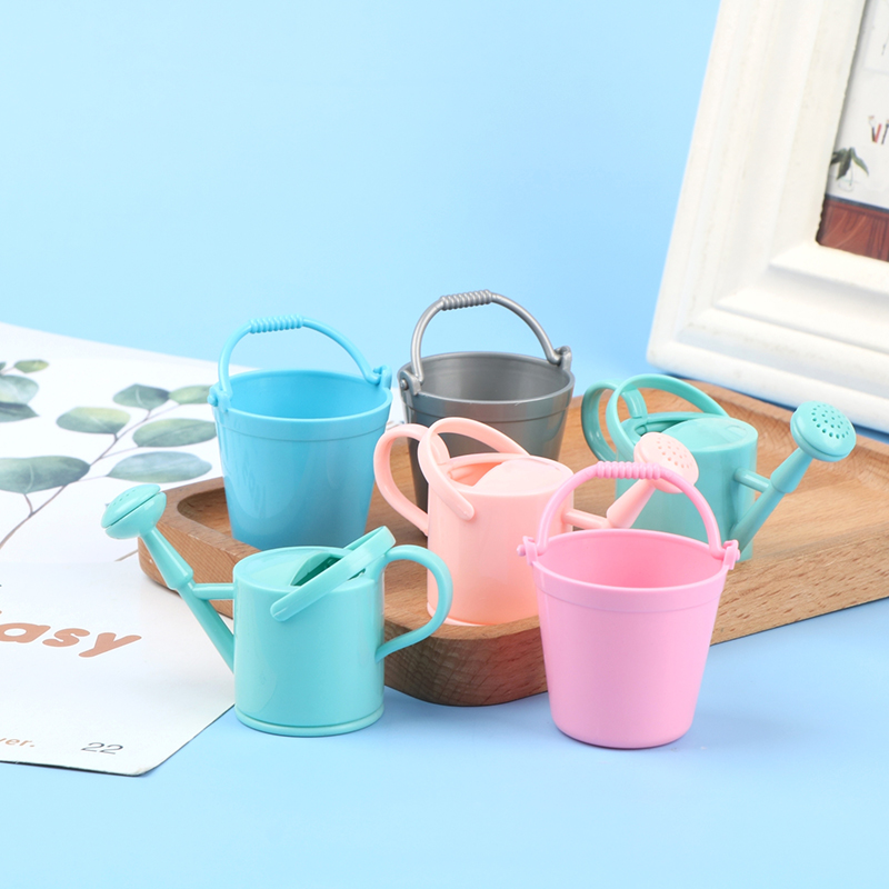 【CPI】1Set Dollhouse Miniature  - Gardening Tools Watering Can ulasan dan harga
