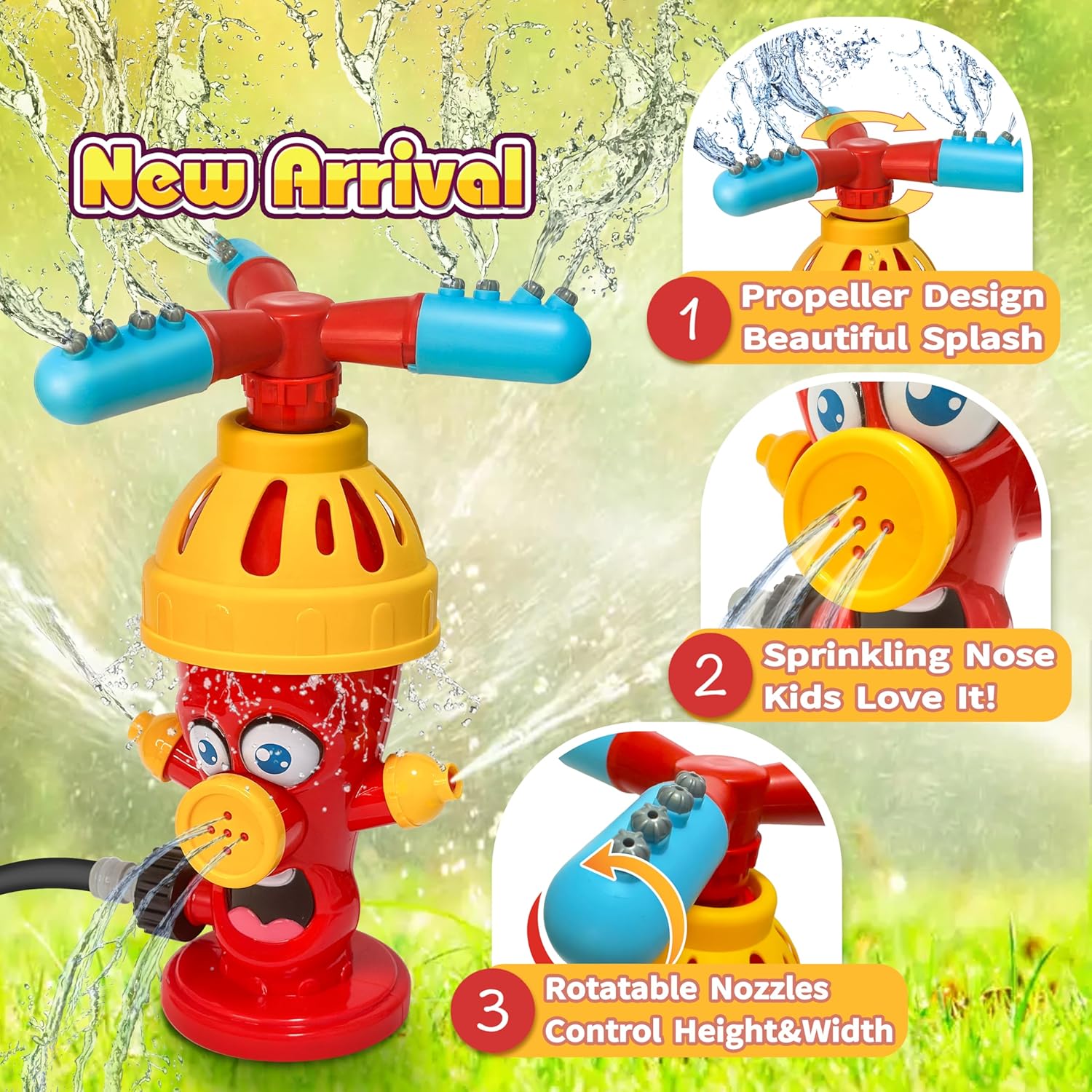 Hydrant Sprinkle Water Spray T - Gardening Tools Cartoon ulasan dan harga