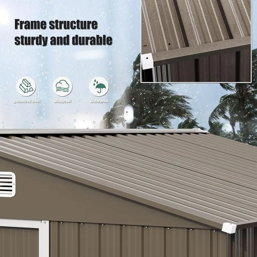 10T x 8T Outdoor Metal Storage - Gardening Tool ulasan dan harga