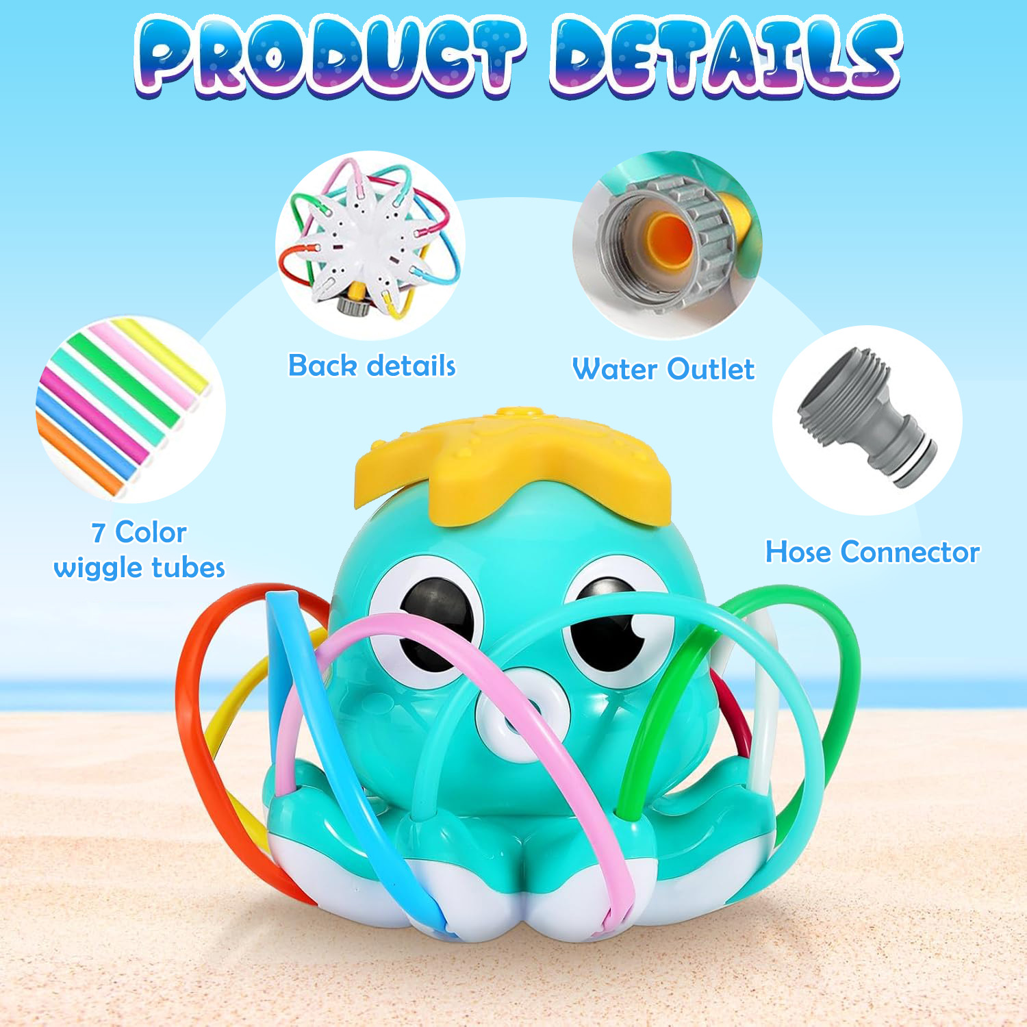 Octopus Sprinkler Water Spray  - Gardening Tools Cartoon ulasan dan harga