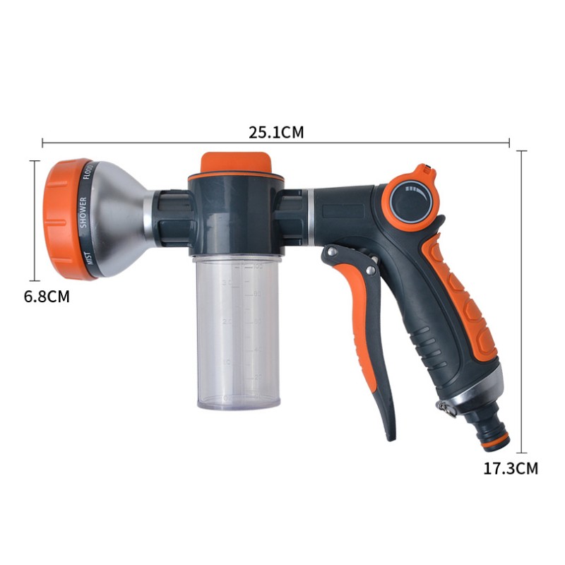 New Foam Water Gun Hose Nozzle - Gardening Tools Watering Can ulasan dan harga