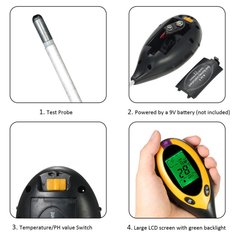 NEW 2026 LCD Soil PH Meter Tes - Soil Ph Meter ulasan dan harga