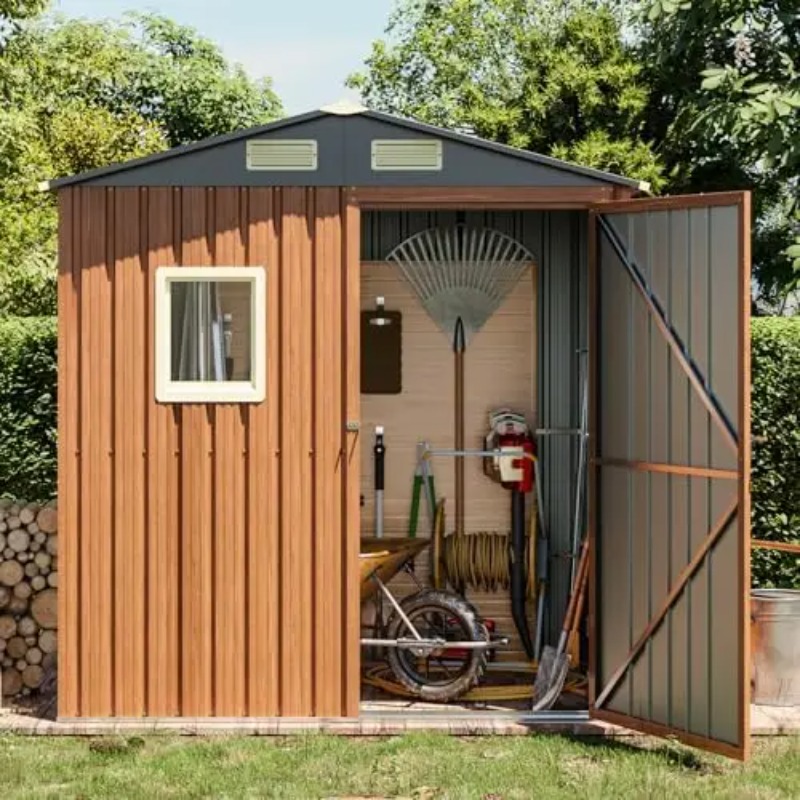 Outdoor Storage Shed 6x4 Ft, L - Gardening Tool ulasan dan harga