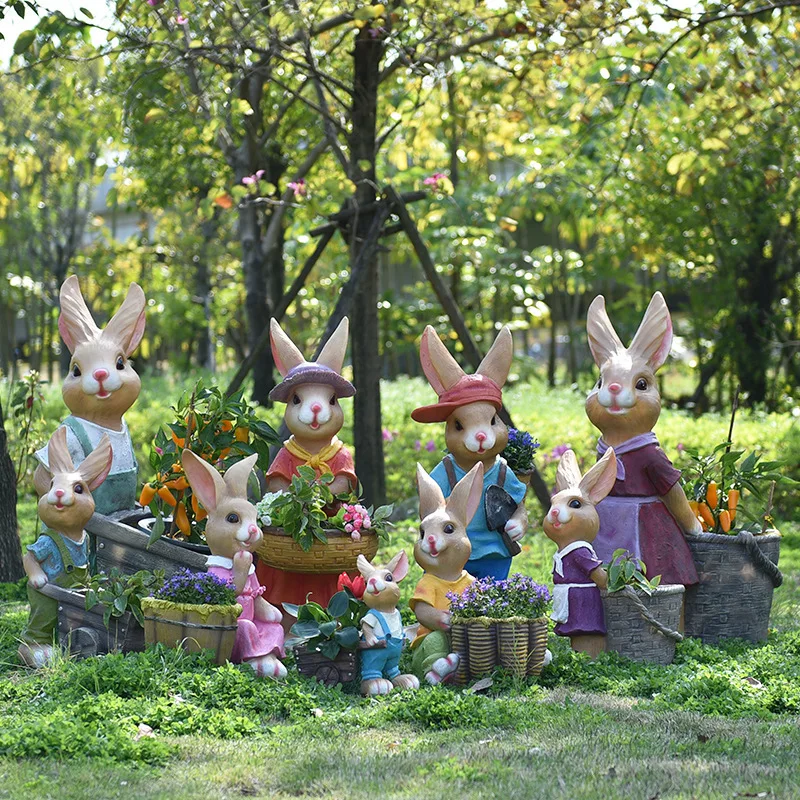 Cartoon rabbit flower pot tank - Gardening Tools Cartoon ulasan dan harga