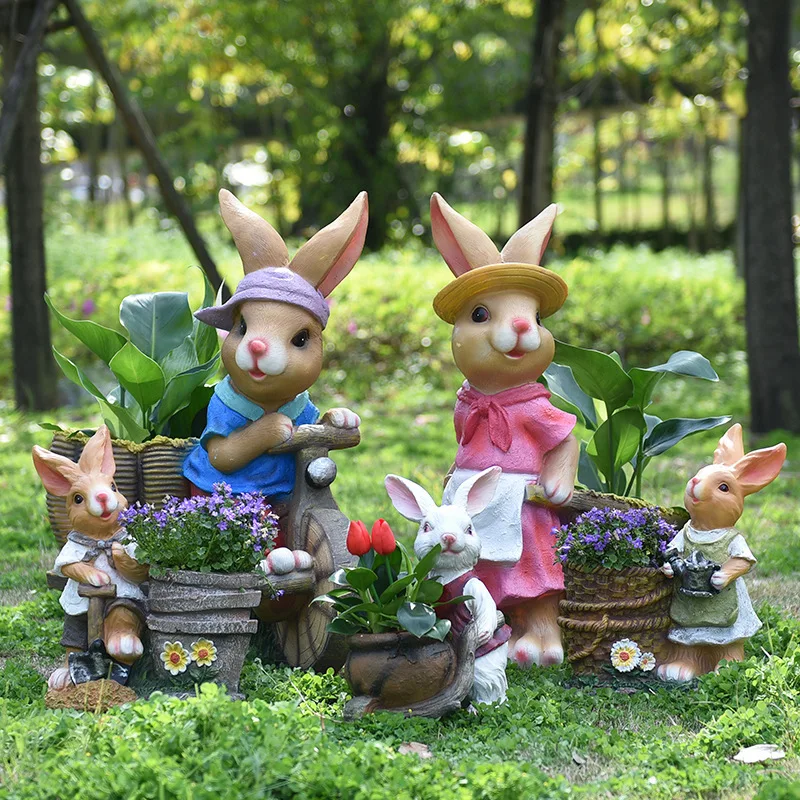 Cartoon rabbit flower pot tank - Gardening Tools Cartoon ulasan dan harga